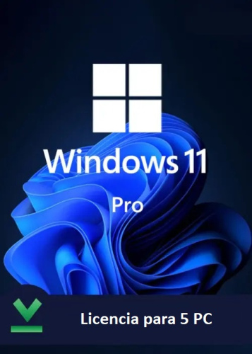 Sistema Operativo Microsoft Windows Pro 11, 64-bits All Languages (5PC)